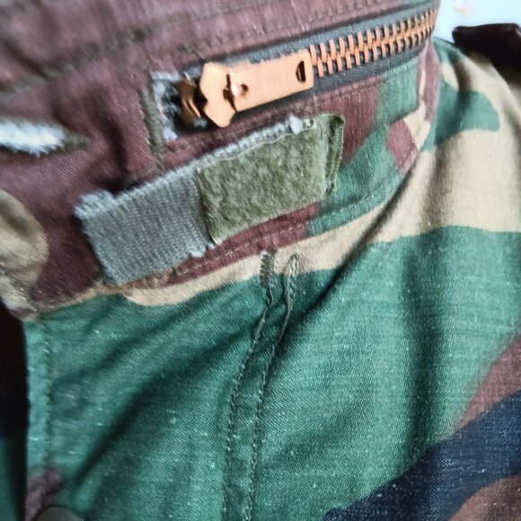 Vintage Men's 80's Military Camouflage Field Coat Cold Weather X-Small Regular - Picture 7 of 8